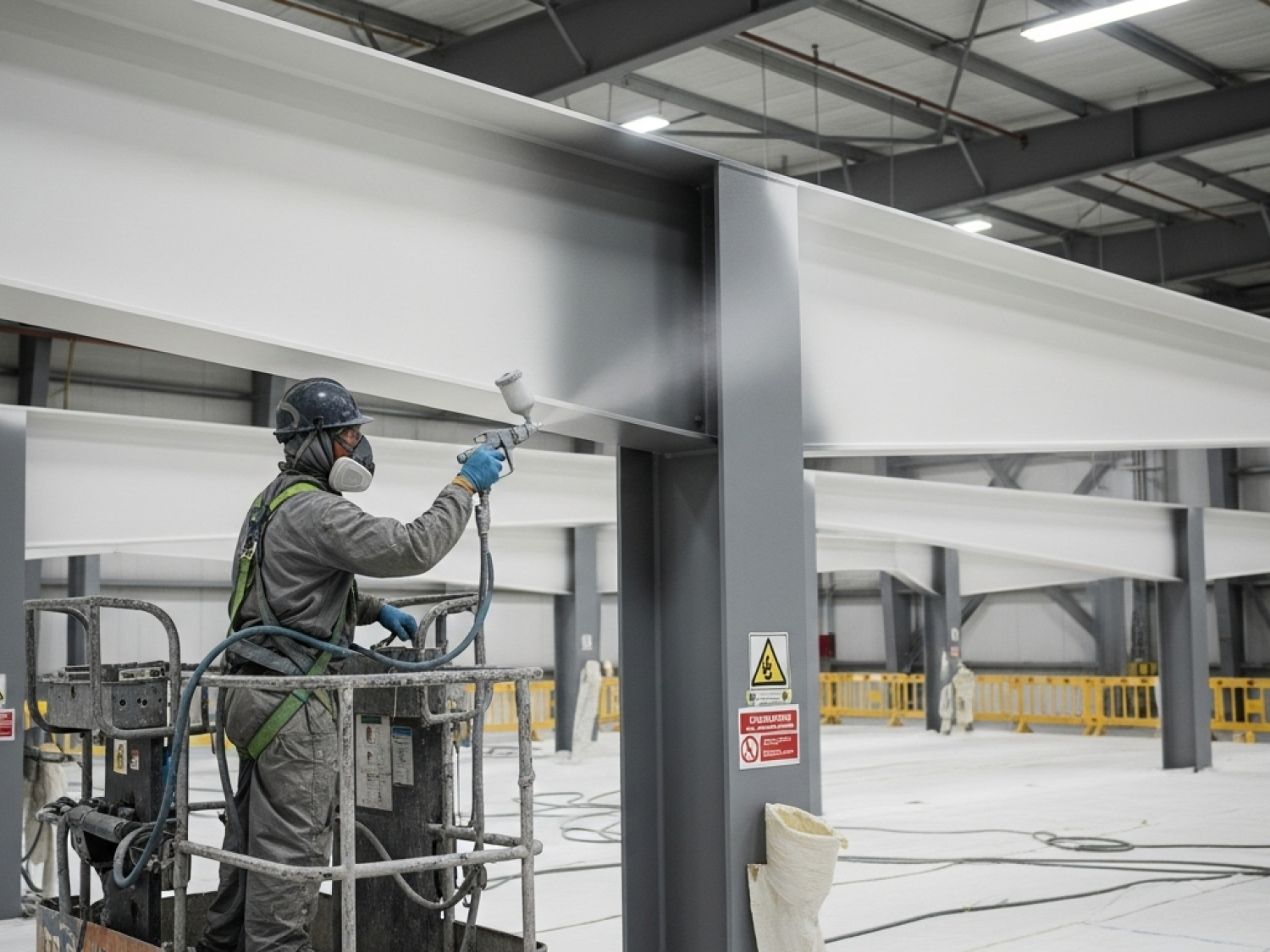 Steel spray coating application 2439b70a Dp9 BU Ek A